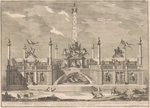 Die Prima Macchina für die Chinea von 1758: Eine "Deliziosa" mit hängenden Gärten