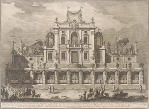 Die zweite Maschine für die Chinea von 1762: Ein Kiosk oder Lusthaus im osmanischen Stil