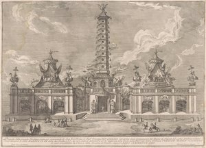 Die zweite Maschine für die Chinea von 1758: Der Porzellanturm von Nanjing