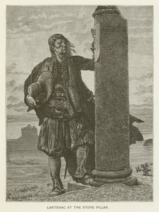 Lantenac am Steinpfeiler von after Gustave Brion