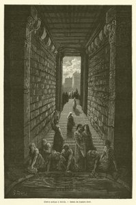 Antike Zisterne in Merida von Gustave after Dore