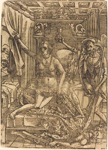 Der Tod und die Kurtisane von after Hans Sebald Beham