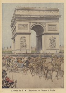 Ankunft von Zar Nikolaus II. von Russland in Paris