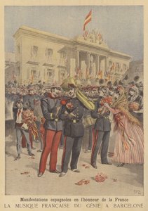 Beliebte Freundschaftsdemonstrationen gegenüber Frankreich in Spanien von after Henri Meyer