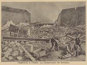 Sturmschäden in Bobigny, Paris