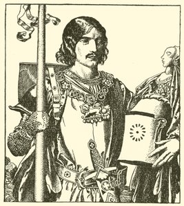 Sir Launcelot vom See von after Howard Pyle