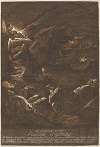 Christus am Ölberg von after Jacopo Bassano John Baptist Jackson