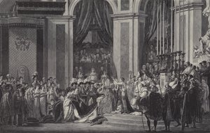 Die Krönung Napoleons zum Kaiser von Frankreich in Notre Dame de Paris, 1804 von after Jacques Louis David