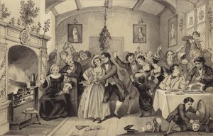 Alte Weihnachtsfeierlichkeiten von James Stephanoff