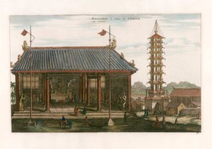 Inneres einer Pagode von after Johannes Nieuhof