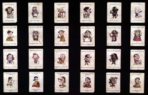 Happy Families, Kartenspiel, basierend auf Entwürfen von John Tenniel, ca. 1860