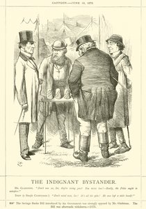 Der empörte Zuschauer von after John Tenniel