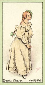 Becky Sharp, Jahrmarkt der Eitelkeiten (Chromolitho) von after Joseph Clayton Clarke