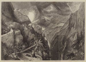Die Schlacht von Fort Bard von after Joseph Mallord William Turner
