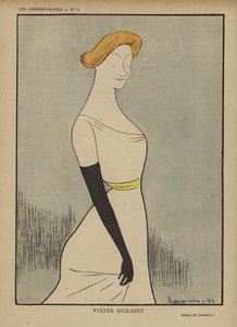 Yvette Guilbert, Illustration für Le Rire von after Leonetto Cappiello