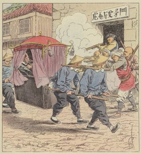 Ermordung des Barons Ketteler, Botschafter Deutschlands in Peking von after Louis Charles Bombled