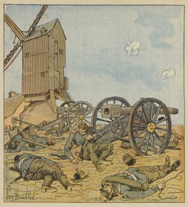 Deutsche Batterie von den Zephyren demontiert von after Louis Charles Bombled