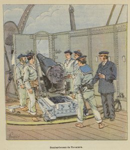 Bombardierung von Tamatave von after Louis Charles Bombled