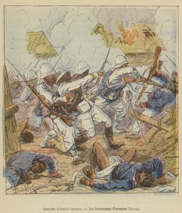Kampf von Ambodimonto, Leutnant Foreston verwundet von after Louis Charles Bombled