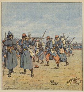 Rückzugskampf von after Louis Charles Bombled