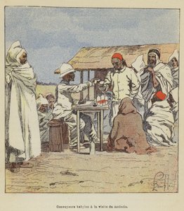 Kabylische Begleiter beim Arztbesuch von after Louis Charles Bombled