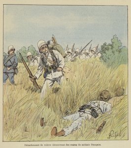 Ablösungstrupp entdeckt Überreste französischer Soldaten von after Louis Charles Bombled