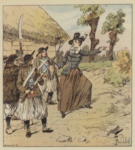 Sie hatte sehr aktiv an den Kriegen der Vendée teilgenommen von after Louis Charles Bombled