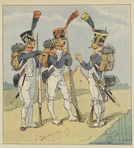Linieninfanterie, Füsilier, Grenadier, Voltigeur