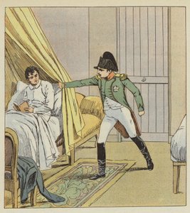 Ich sah einen Arm, der mit Autorität meinen Vorhang öffnete von after Louis Charles Bombled