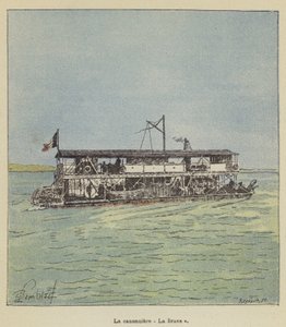 Das Kanonenboot La Brave von after Louis Charles Bombled