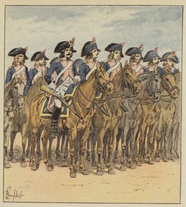 Die Kavallerie der Armee von Italien von after Louis Charles Bombled