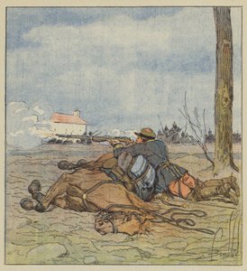 Der Tod des Obersts Girard von after Louis Charles Bombled
