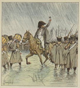 Die Überschwemmung überraschte die Truppen mitten in der Operation von after Louis Charles Bombled