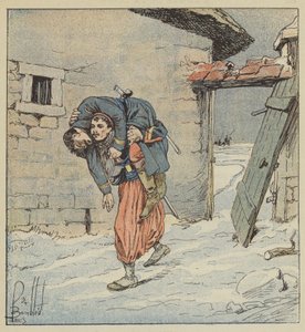 Der Fourier Colonna vom 2. Zouaven rettet seinen verwundeten Hauptmann aus den Händen des Feindes von after Louis Charles Bombled
