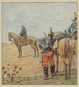 General Barry am Vorabend von Coulmiers von after Louis Charles Bombled