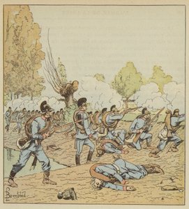 Die Deutschen greifen den Park der Dames-Blanches an von after Louis Charles Bombled