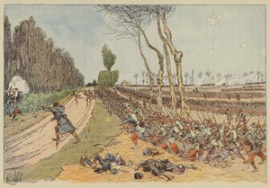 Die Franzosen erobern den Park von Coulmiers von after Louis Charles Bombled