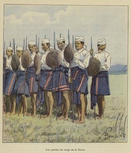 Die Leibwächter der Königin von after Louis Charles Bombled