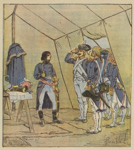 Die alten Soldaten der italienischen Armee ernennen Bonaparte nach Lodi zum Korporal von after Louis Charles Bombled