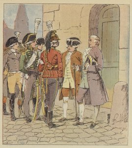 Wir waren Tausende von allen Waffen, allen Uniformen, allen Rängen von after Louis Charles Bombled