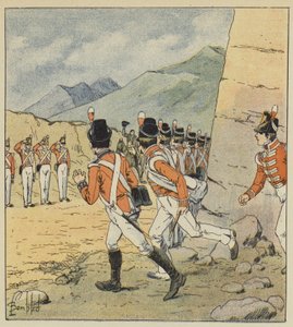 Welcher europäische Soldat, sagte der Kaiser, ist nicht bewegt bei meinem Anblick! von after Louis Charles Bombled