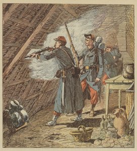 Ein Sergeant der Fremdenlegion setzt achtzig Männer außer Gefecht von after Louis Charles Bombled