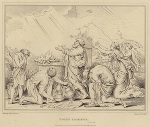 Noahs Opfer, Genesis von after Nicolas Poussin