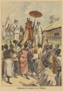 Proklamation des neuen Königs von Dahomey