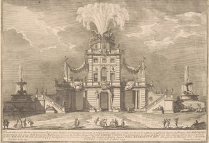 Die zweite Maschine für die Chinea von 1755: Ein königliches Jagdschloss