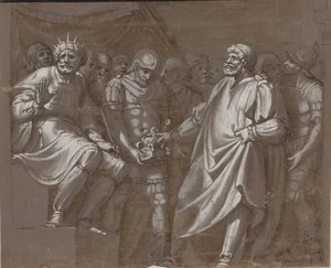 Mucius Scaevola vor Porsenna von after Polidoro da Caravaggio