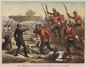 Das Highland Light Infantry in der Verschanzung bei Tel-El-Kebir
