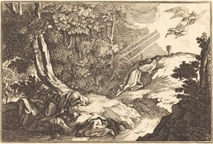 Die Agonie im Garten von after Sébastien Le Clerc I