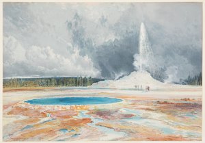 Castle Geyser, Oberes Geysirbecken, Yellowstone-Nationalpark