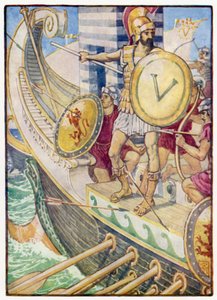 Er wurde zum Ziel für jeden Pfeil von after Walter Crane